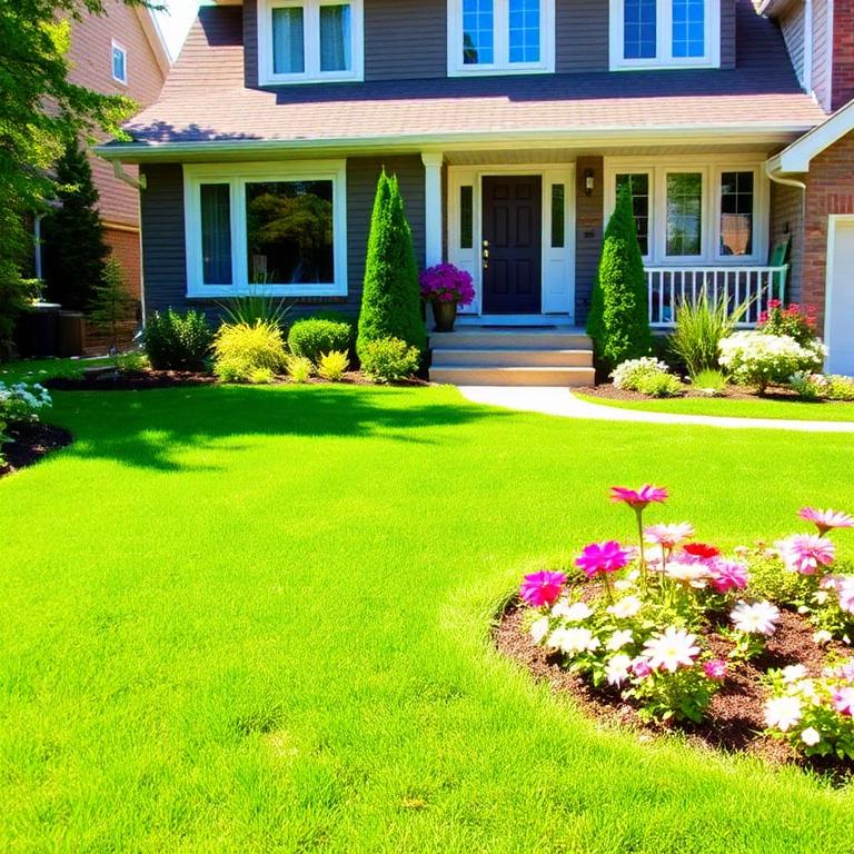 Beautifully maintained Toronto front lawn
